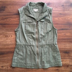 Merona Army Green Vest
